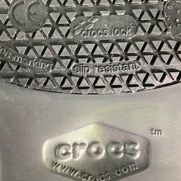 Crocs Neria Pro II Clogs Slip Resistant Work Gray Black Floral WOMENS Sz W11 - Picture 10 of 10